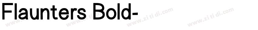 Flaunters Bold字体转换